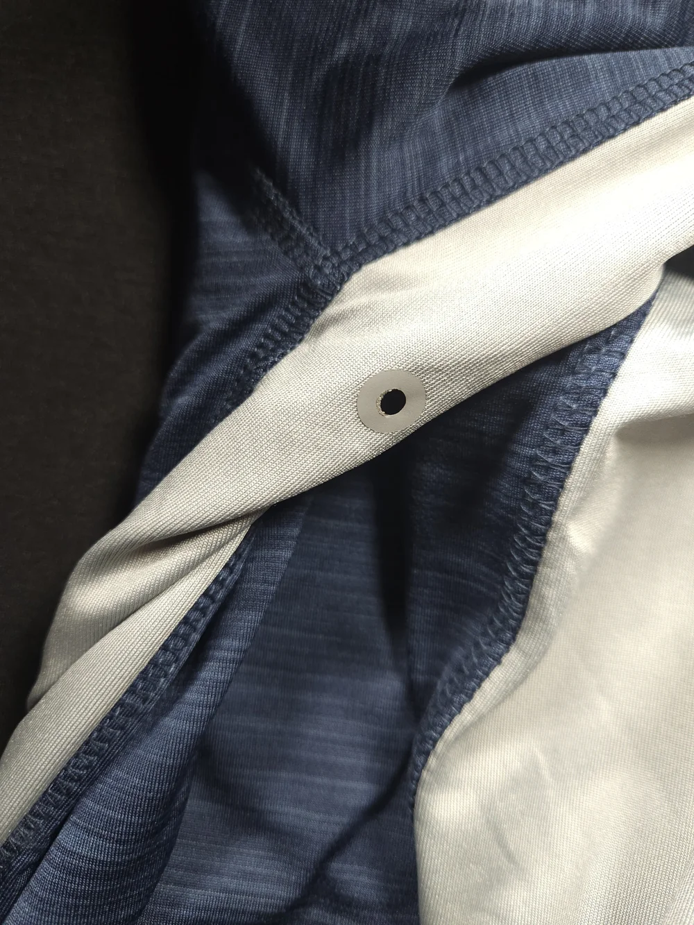 Hang Ten Navy Long-Sleeve Swim Tee with Gray Panels